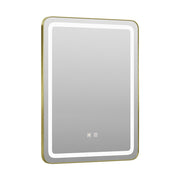 60x80cm Wall Bathroom Mirror with Illuminated LED Lights Touch Contorl Demister