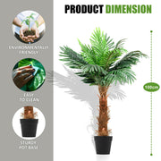 Artificial Palm Tree Fake Tropical Potted Plant Indoor Home Office Decor