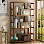 Large Wooden Bookcase Room Divider Tall Bookshelf Storage Display Shelving Unit