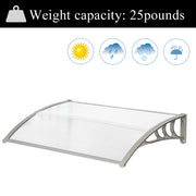 Door Canopy Awning Shelter Outdoor Porch Patio Front Back Window Roof Rain Cover