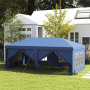 3 x 6m Heavy Duty Pop-Up Gazebo Curtain Walls Windows Wedding Marquee Party Tent
