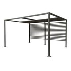 RETRACTABLE PERGOLA GAZEBO CANOPY METAL ROWLINSON FLORENCE GARDEN SHELTER 4x3