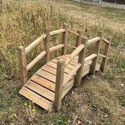 Ornamental Wooden Garden Bridge for Pond & Border Decoration Large 120cm