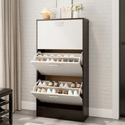 3 Drawer Shoe Cabinet Storage Cupboard Wooden Stand Rack Organiser Footwear Unit