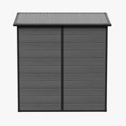 4X6FT All-Weather Plastic Garden Shed Outdoor Tool Storage House w/ Window &Base