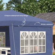 3 x 6m Heavy Duty Gazebo Marquee Party Tent with Storage Bag Blue