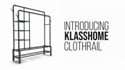 Heavy Duty Clothes Rail 120Kg Load Sturdy Clothes Rack with Shelfs & Shoe Rack