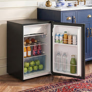63L Under Counter Fridge Freezer Freestanding Drinks Cooler Low Noise Home Hotel