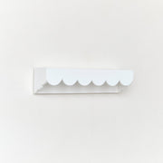 White Scalloped Wall Storage Shelf - 40cm