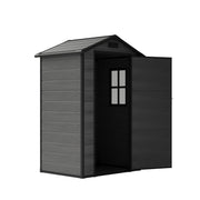 4.4x3.4FT Plastic Garden Shed All-Weather Tool Storage House with Window & Vents