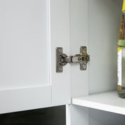 Kitchen Cupboard Storage Cabinet with Adjustable Shelves, White