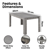 Grey kitchen Dining Table and 2 Benches setof 4 space saver dining room