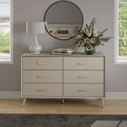 Large 6 Drawer Chest of Drawers - Oslo Taupe Range