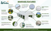 Marquee Gazebo HEAVY DUTY COMMERICAL PE 220gsm 4x6 4x8 5x10 6x12