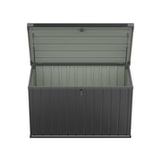 Extra Large 400Ltr Garden Cushion Storage Box Waterproof Patio Deck Chest w/ Lid