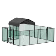 Large Iron Walk-in Chicken Run Coop Cage Hens Rabbit Dogs Ducks Chickens Poultry