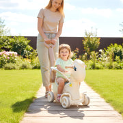 5 in 1 Baby Rocking Horse Ages For 1-6 with Push Handle,Backrest & Balance Aknzv