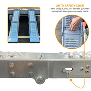 VEHICLE LOADING RAMP HEAVY DUTY 400KG CAPACITY FOLDING MOTORBIKE BIKE ACCESS