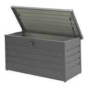 350L Outdoor Garden Storage Box Metal Steel Chest Cushion Shed Patio Container