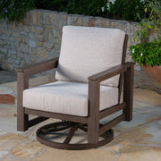 SunVilla Royce 4PC Garden Deep Seating Set Aluminium Sunbrella Sofa Beige Cover