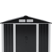 Metal Garden Shed 6 x 8ft Outdoor Storage House Waterproof Sheds Lockable Doors