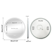 Bluetooth Bathroom LED Mirror Illuminated With Smart Touch Sensor Button Fogless
