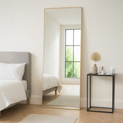Mirror X Large Full Length Wall Rectangle Gold Frame Leaner Mirror 200cm x 80cm