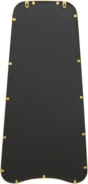 Garden Mirror Gold Outdoor Indoor Wall Mounted Shatterproof Metal Frame 100cm