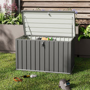 Extra Large 400Ltr Garden Cushion Storage Box Waterproof Patio Deck Chest w/ Lid