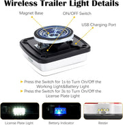 🔥Wireless Rear Trailer Lights Magnetic LED Trailer Tail Light IP65 Waterproof