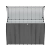Metal Storage Sheds Waterproof Lockable Garden Deck Box Storage Container Box
