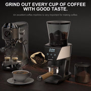 BioloMix Automatic Burr Mill Coffee Grinder with 30 Gears, Visual Bean, 220V -UK