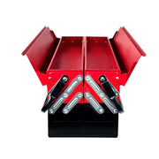 Metal Cantilever Toolbox Heavy Duty 5 Tray Toolbox Storage Tool Box 43x22x21cm