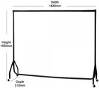 SUPER HEAVY DUTY CLOTHES RAIL 6ft Long x 5ft High Metal Garment Hanging Rack NEW