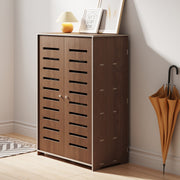 5 Tier Wooden Shoe Rack Storage Shelf Unit Cabinet Organiser Footwear Stand