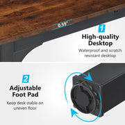 78.7-Inch Extra Long Computer Desk 2 Person Desk Double Desk for Home Office
