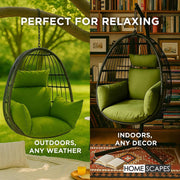 Egg Chair Cushion, Waterproof Hanging Swing Chair Cushion for Indoor & Outdoor