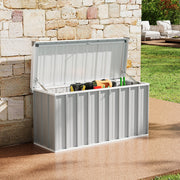 Metal Storage Sheds Waterproof Lockable Garden Deck Box Storage Container Box