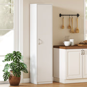 180cm Tall Kitchen Cupboard, Freestanding 5-Tier Pantry Storage Cabinet, White