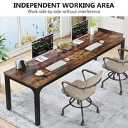 78.7-Inch Extra Long Computer Desk 2 Person Desk Double Desk for Home Office