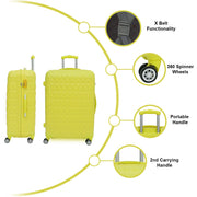 Hard Shell PC+ABS Cabin Suitcase 4 Wheel Travel Luggage Trolley Lightweight Case