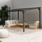 Pergola Kit Gazebo with UPF 50+ and Waterproof Polycarbonate Roof