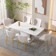 Extendable Dining Table White !SALE! Storage Kitchen Table Space Saving 130cm
