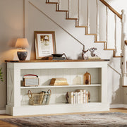 63-Inch Long Console Table Modern Narrow Entryway Table with Storage for Hallway
