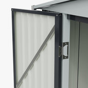 4 x 9ft Lean to Garden Metal Shed Ventilated Tool Storage House Waterproof Sheds