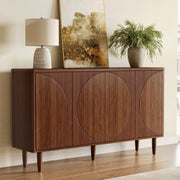 59-Inch Buffet Cabinet Sideboard, Modern Sideboard Buffet Table with Storage