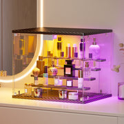 LED Display Case Glass Door RGB Light Music Rhythm 5-Tier Figure Cabinet Box