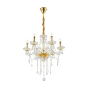 Marie Therese Chandelier Ceiling 6 Light Crystal Effect Lamp with Free LED Bulbs
