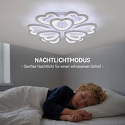 Modern LED Ceiling Light RGB Heart Design Chandelier Lamp with Remote Control UK
