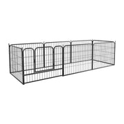 8 Panel 80x60cm Dog Playpen Metal Pet Puppy Pen Heavy Duty Indoor Outdoor Fences